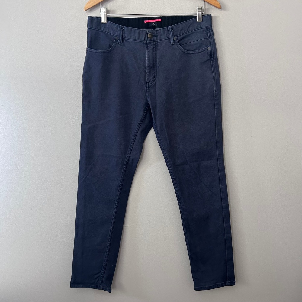 Rapha Cycling Jeans Mens 34 Blue Stretch Denim Slim Fit Reflective Commuter